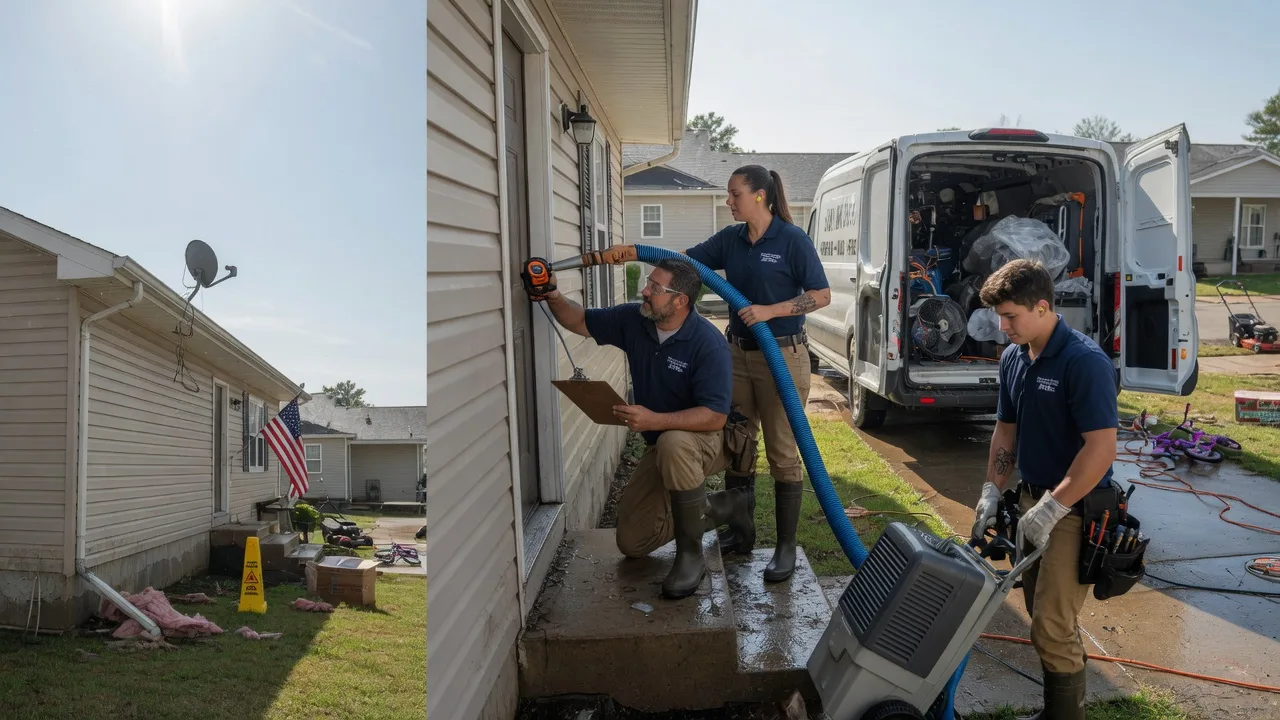 Ceiling Water Damage Restoration in Trafalgar, IN near me